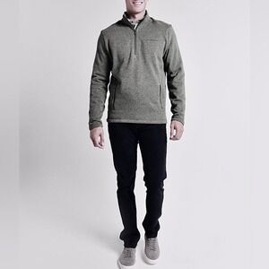 The Southern Tide Gray Sweater Fleece 1/4 Zip